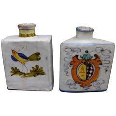 19th Century Italian Majolica Bottles
