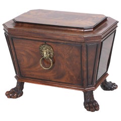 English Regency Period Mahogany Cellarette in the Style of Thomas Hope