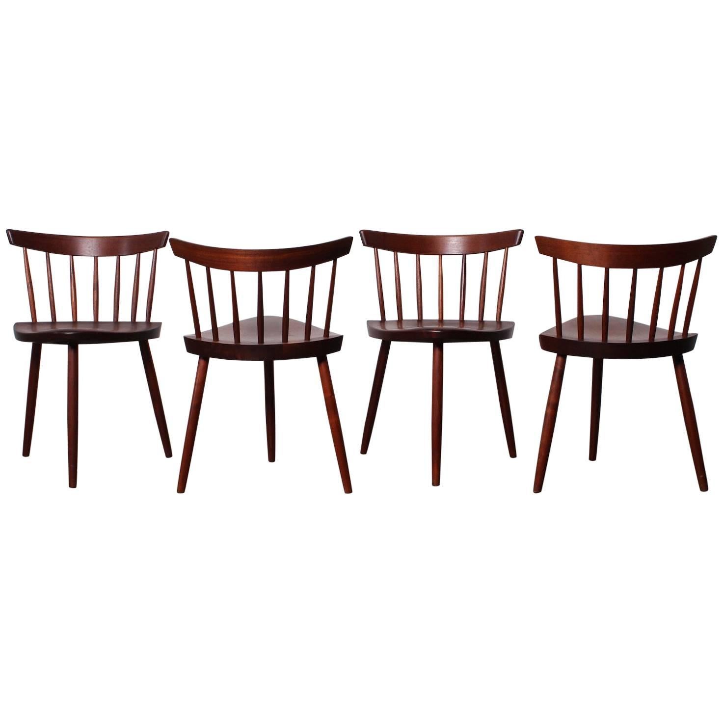 Set of Four Mira Chairs by George Nakashima, 1952