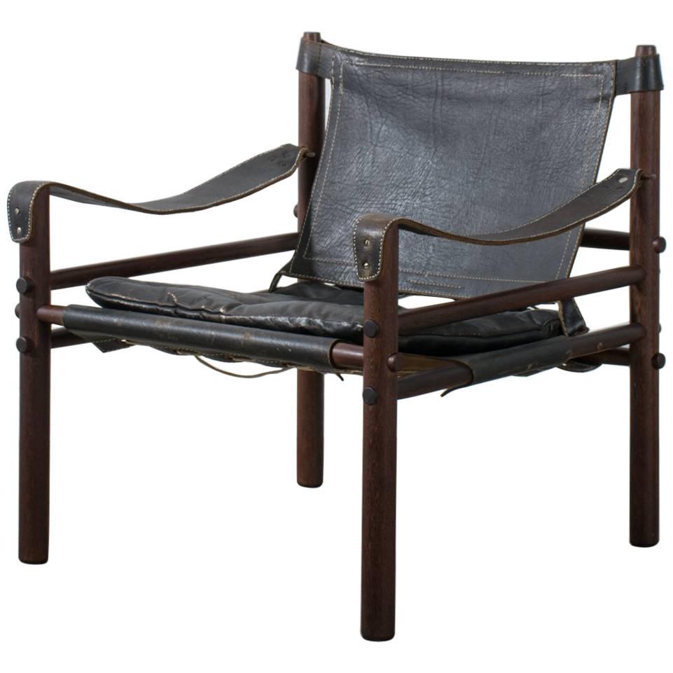 Arne Norell Vintage Midcentury 'Sirocco' Safari Chair