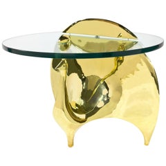 Brass Peacock Table