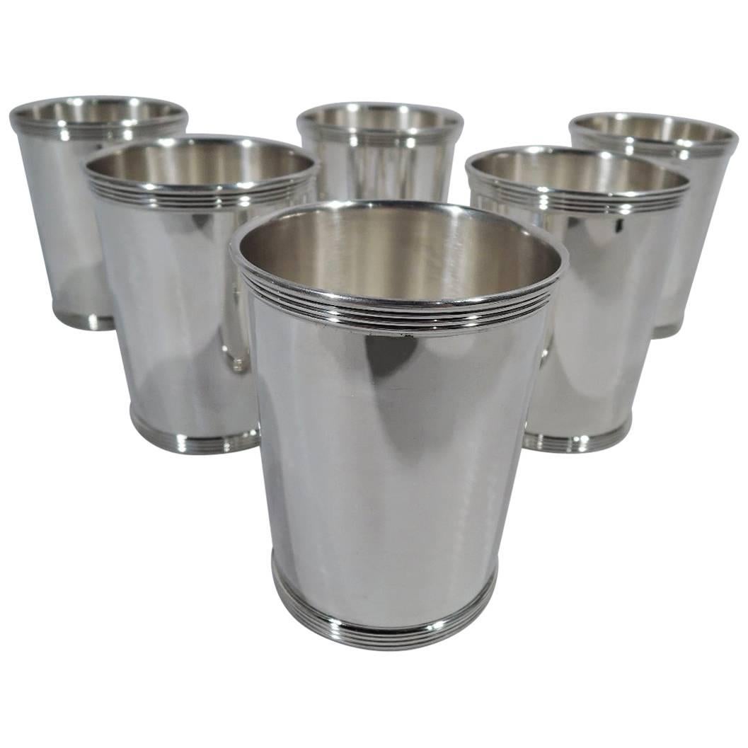 Set of Six Gorham Newport Sterling Silver Mint Julep Cups