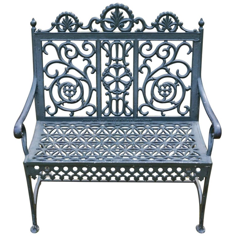 Cast Iron Bench by John McLean For Sale at 1stDibs