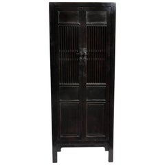 Chinese Spindle Cabinet with Two Shelves