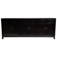 Chinese Sideboard with Six Drawers and Three Shelves