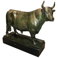 Katharine Lane Weems, Original Bronze Bull Sculpture, 1928