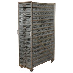 Vintage Industrial Storage Unit, 2available