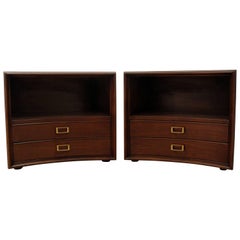 Pair of Mid-Century Modern Paul Frankl Johnson Furniture Emissary Nightstands