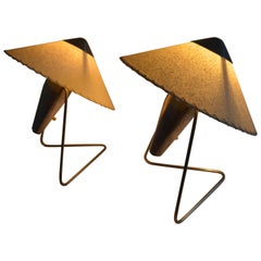 Pair of Midcentury Lamps Designed by Helena Frantová, 1950s