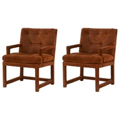 Brown Suede Chairs