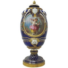Samovar en porcelaine du 19e siècle