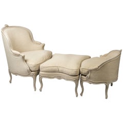 French 19th Century Louis XV Style Duchesse Brise en Trois