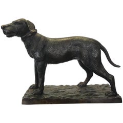Bronze Figure of a Hound Dog