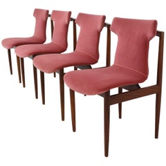 Set of Four Inger Klingenberg IK Dining Chairs Fristho Franeker, 1960