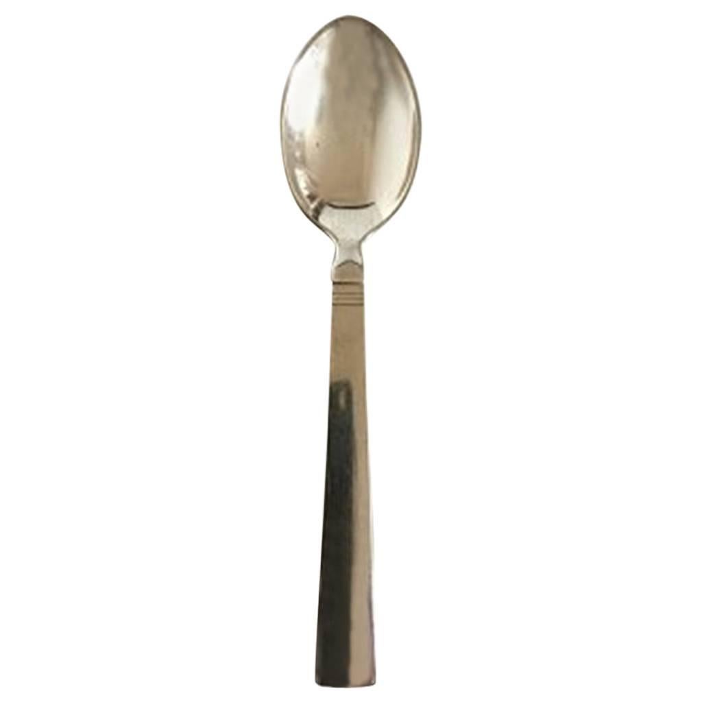 Georg Jensen Acadia Sterling Silver Tea Spoon, Small #033 For Sale