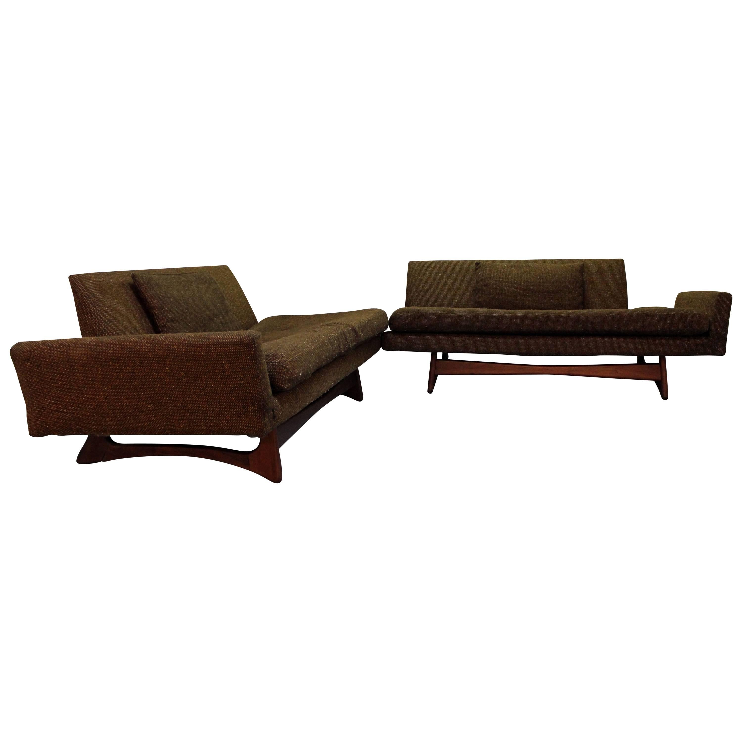 Mid-Century Modern Adrian Pearsall Two-Piece Sectional Sofa
