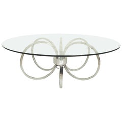 Midcentury Chrome Coffee Table