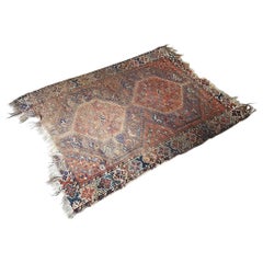 Antique Persian Handwoven Shiraz Carpet, 1850s