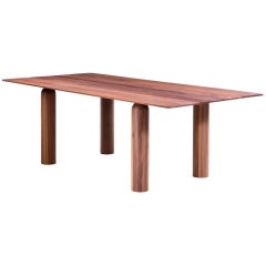 Colonne Dining Table in Solid Walnut Wood by POOL