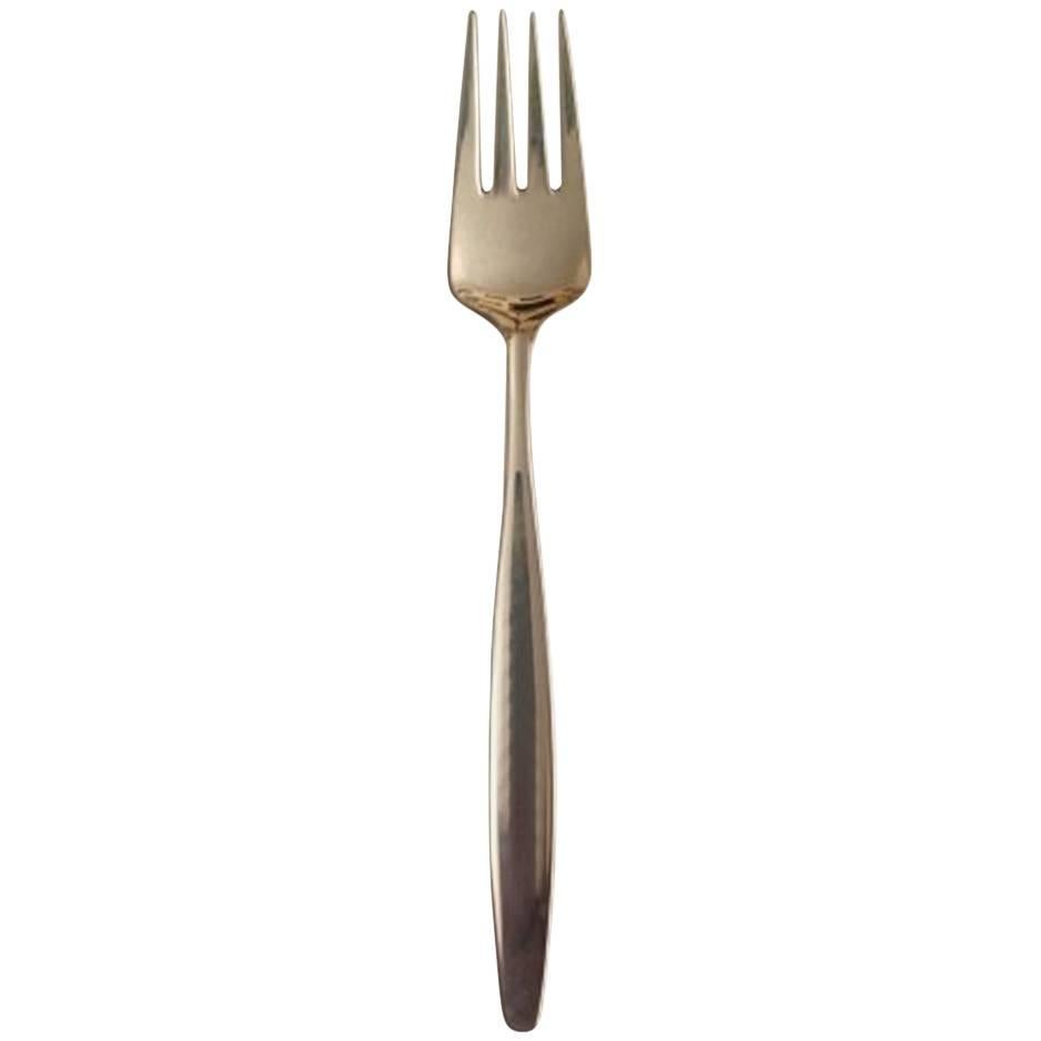Georg Jensen Cypress Sterling Silver Dinner Fork No 012 For Sale
