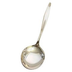 Georg Jensen Sterling Silver Cypress Medium Serving Spoon #113