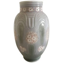 Large Beautiful Royal Copenhagen Unique Art Nouveau Vase