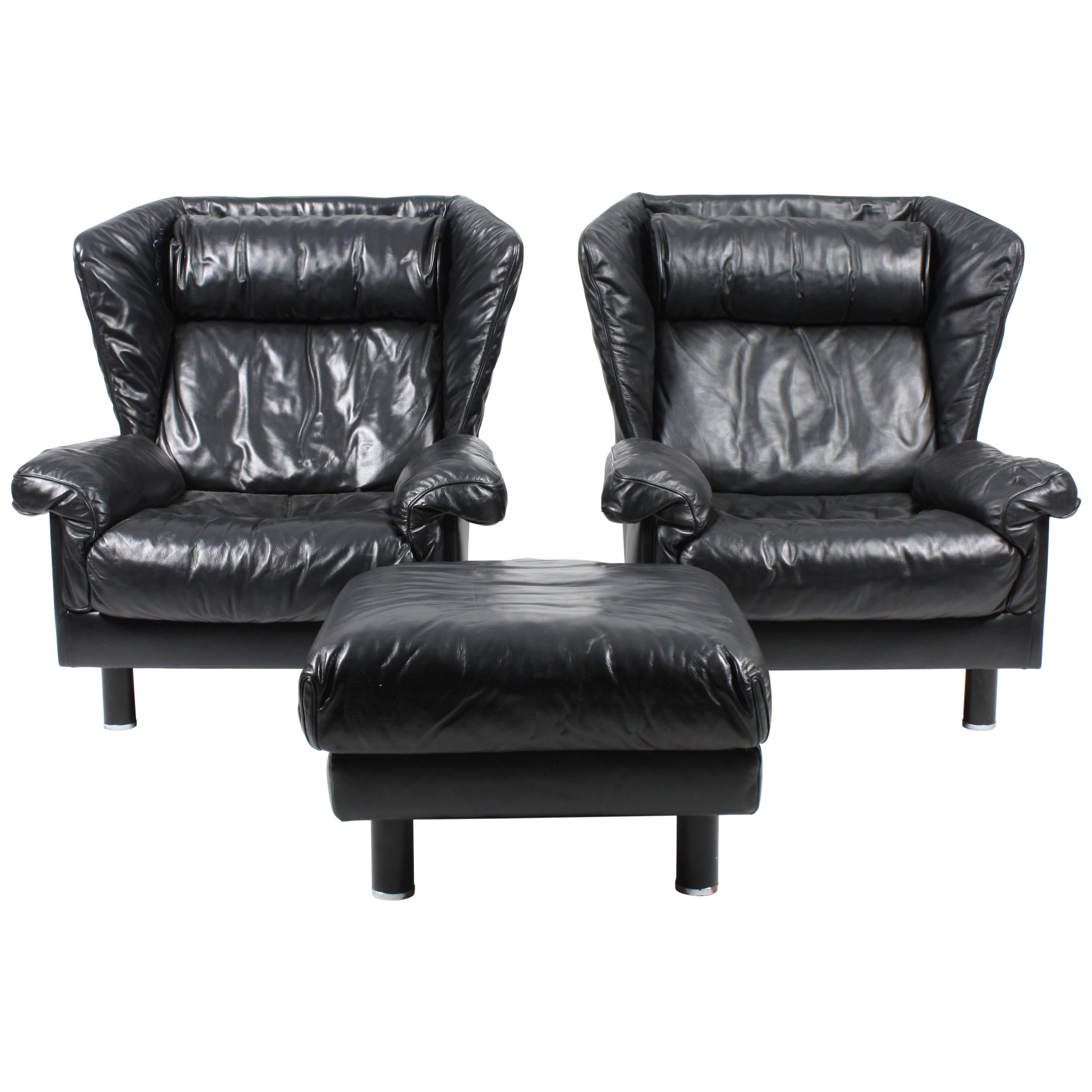 Pair of Lounge Chairs by De Sede