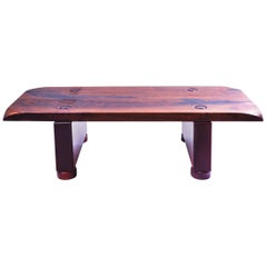 São Xico Double Side Reclaimed Wood Table, woodworking brazilian design