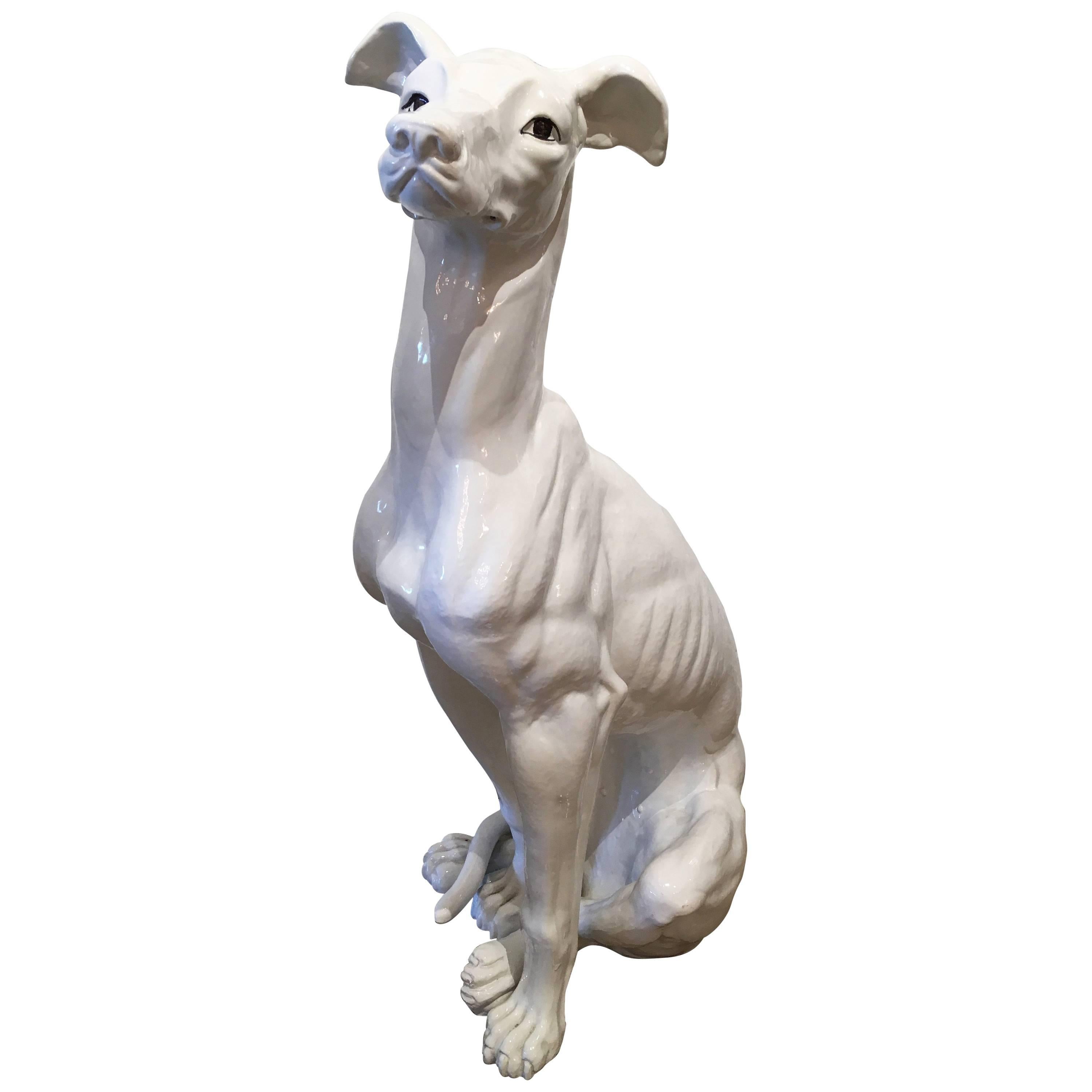 Vintage Ceramic Greyhound For Sale