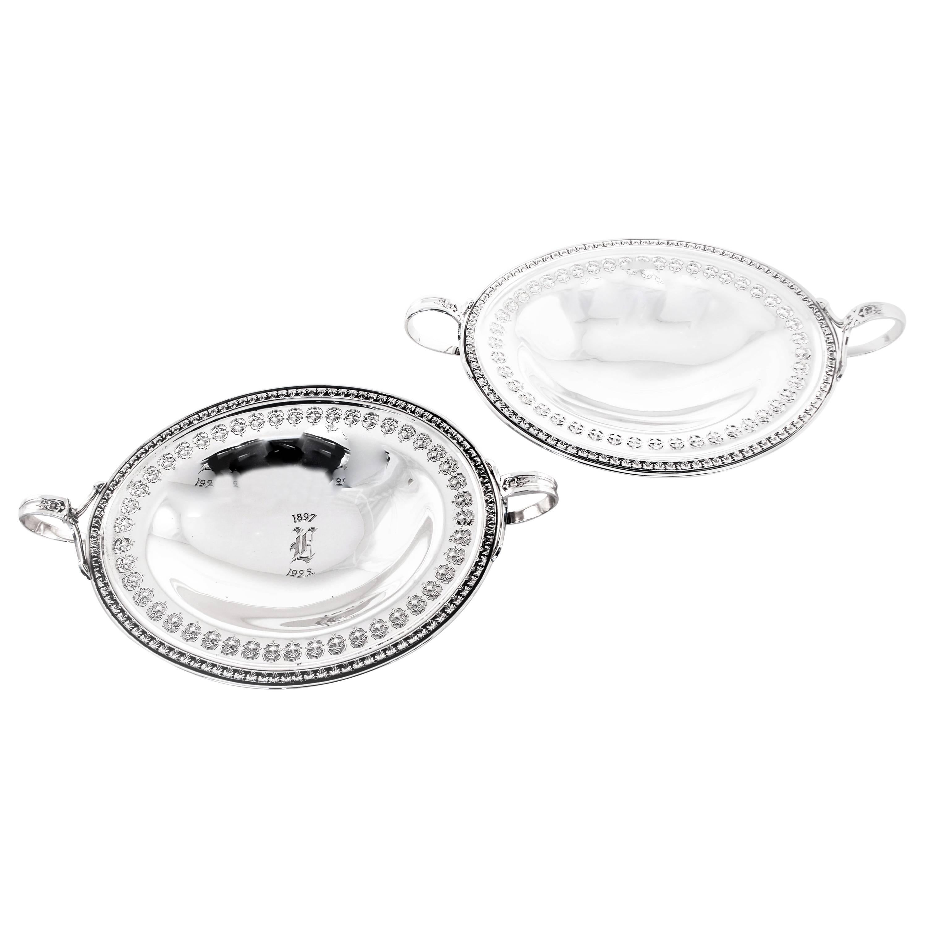 Pair of Dishes with Handles