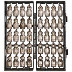 German Herman Walter Metal Chocolate Mold to Make 20 Little Figures