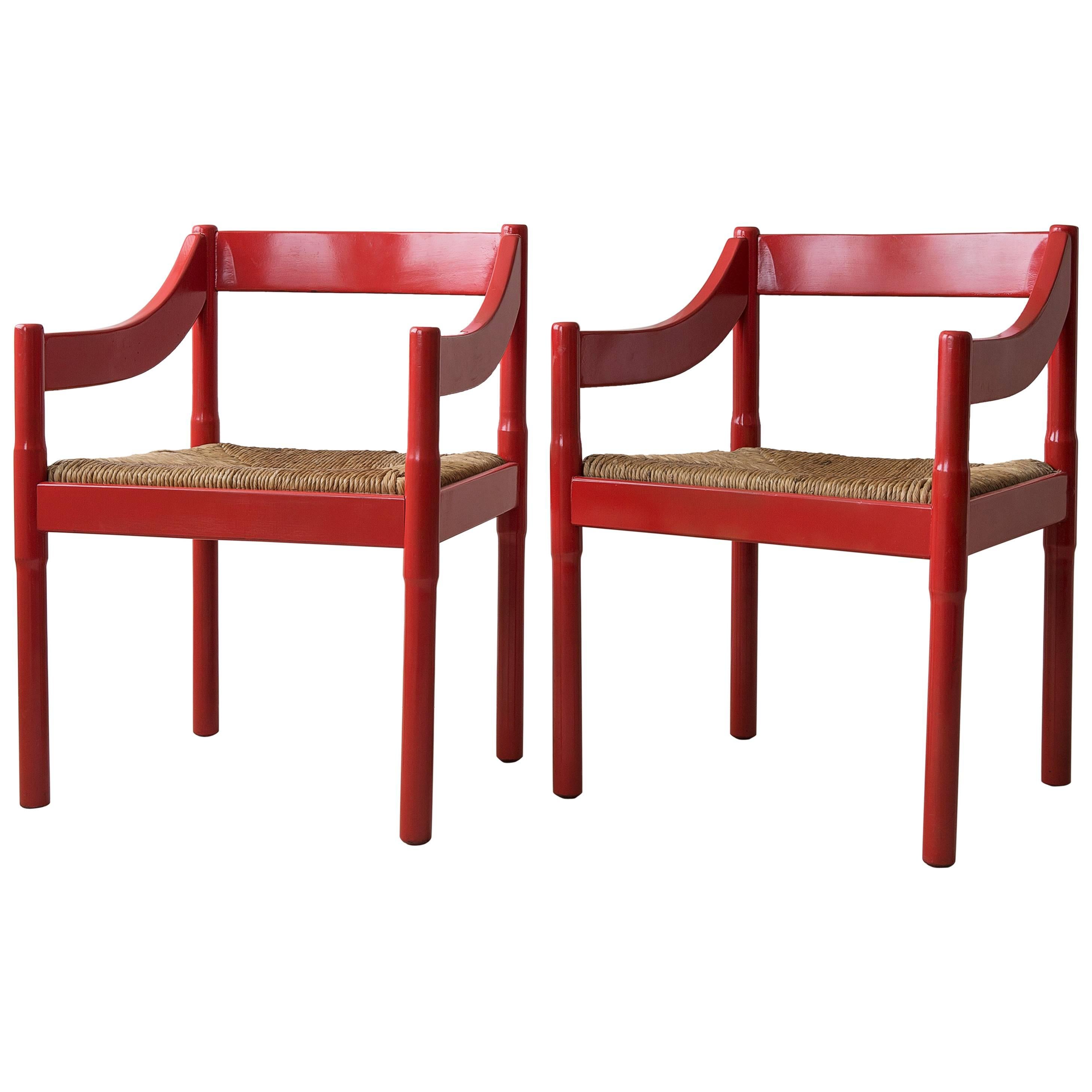 Pair of Vintage Vico Magistretti Chairs