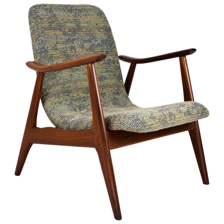 Mid Century Modern Lounge Chair By Louis Van Teeffelen 1950s For Mid Century Modern Lounge Chair By Louis Van Teeffelen 1950s For