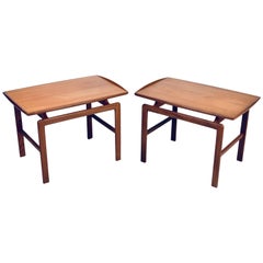 Birgitta Waldonen, a Pair of Side Tables in Teak, Finland, 1966