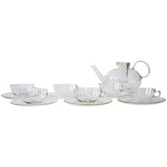 Antique Tea Set "Teho" by Wilhelm Wagenfeld, circa 1925