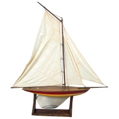 Vintage Sailing Pond Boat:: 'Yacht Ailsa':: circa 1930:: Scotland