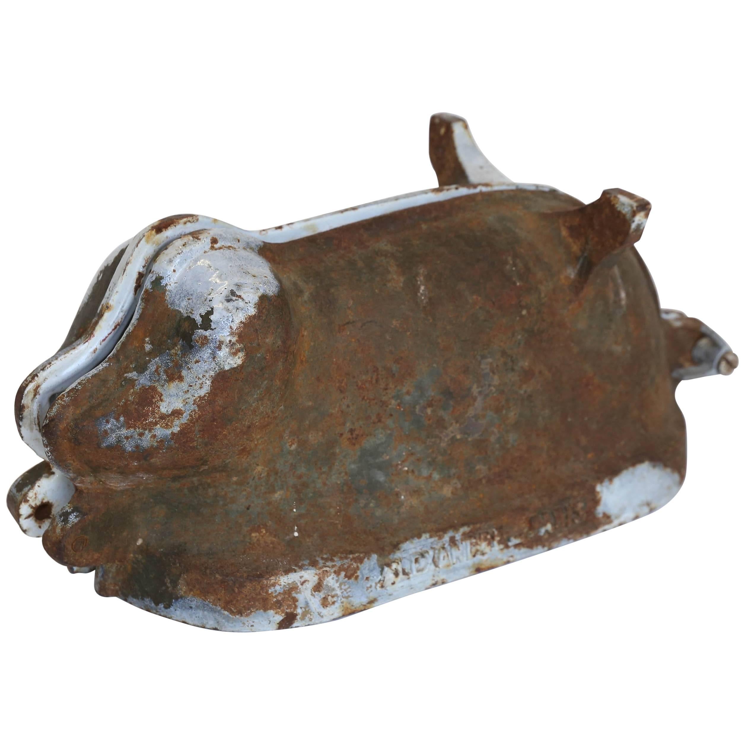 Rare Cast Iron Pig-Form Mold