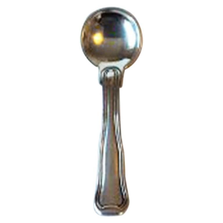 Georg Jensen Sterling Silver Old Danish Salt Spoon For Sale