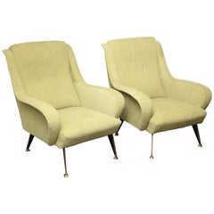 Pair of Vintage Italian Midcentury Armchairs