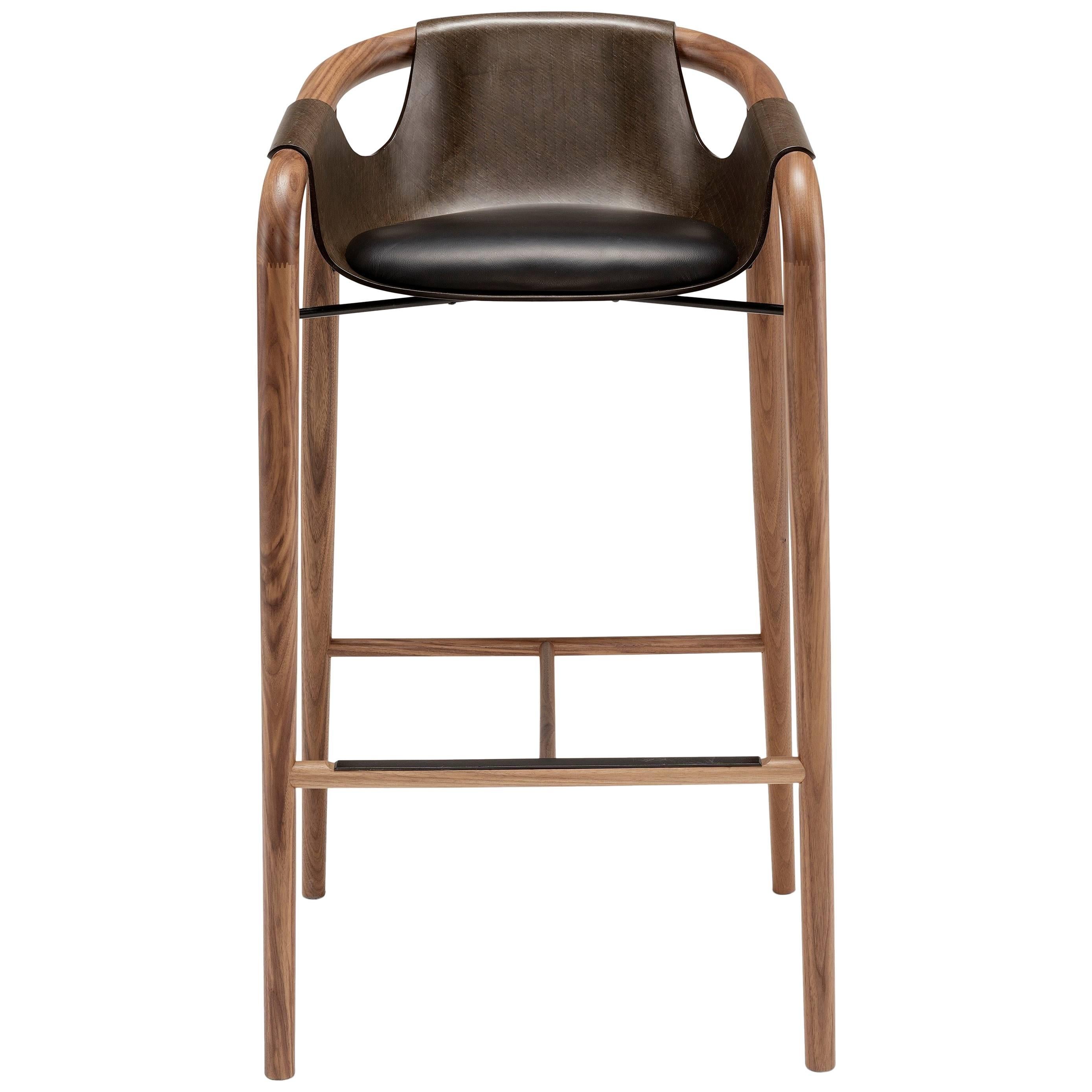 Saint Luc 'Hamac' High Stool in Brown by J.P. Nuel For Sale at 1stDibs |  sl015 poop