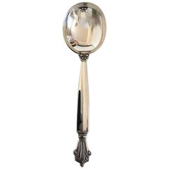 Georg Jensen Sterling Silver Acanthus Bouillon Spoon No 053