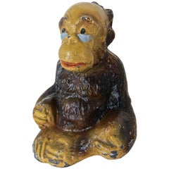 Antique Gorilla Still Bank, circa 1925