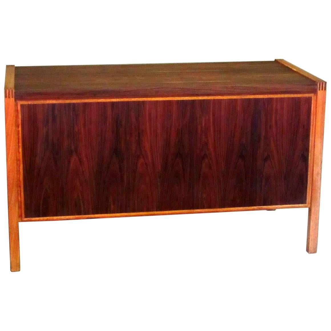 1960s Jacaranda Rosewood & Teak Desk Mid-Century Modern Columbia South America For Sale