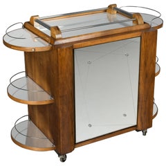 French Art Deco Style Cocktail Trolley