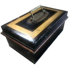 19th Century Italian Antique Safe Iron Box