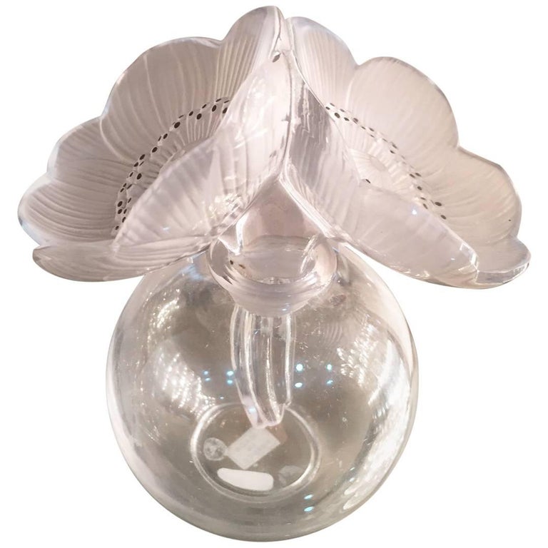 Flacon à Parfum En Cristal Lalique - Vide, Décoratif, Très Bon état - Objet De Collection