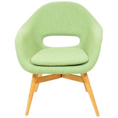 Green Shell Chair by Miroslav Navrátil, 1960s