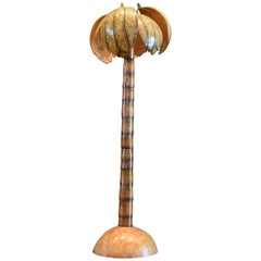 French 1970s Design Palm Tree Floor Lamp by Valérie Ray