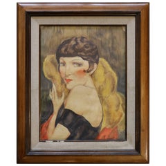 Portrait of Kiki de Montparnasse by Charles Camoin 'Attributed', France, 1920s