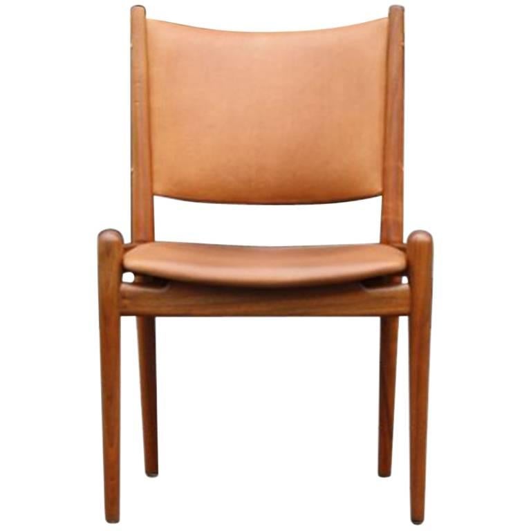 Hans Wegner Cognac Leather Chair